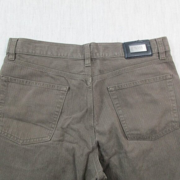 HUGO BOSS Alabama Jeans Mens 34x32 Gray Denim Casual Mid-Rise Straight Leg 39526 - Picture 4 of 10